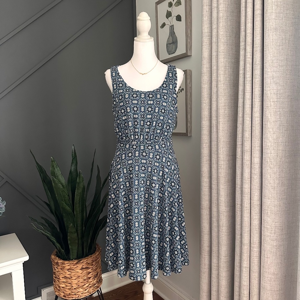 Cynthia Rowley Blue Vintage Summer Dress Size Medium